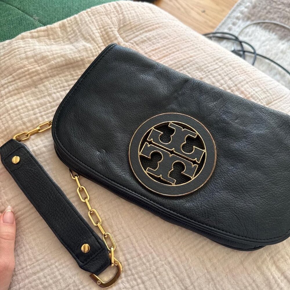 Tory Burch Leather Reva bag/clutch